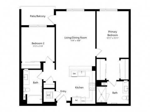 a black and white floor plan of a house